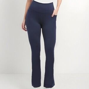 Jockey Women's Studio Flare Pants, Neo Navy, Size XL New w Tags